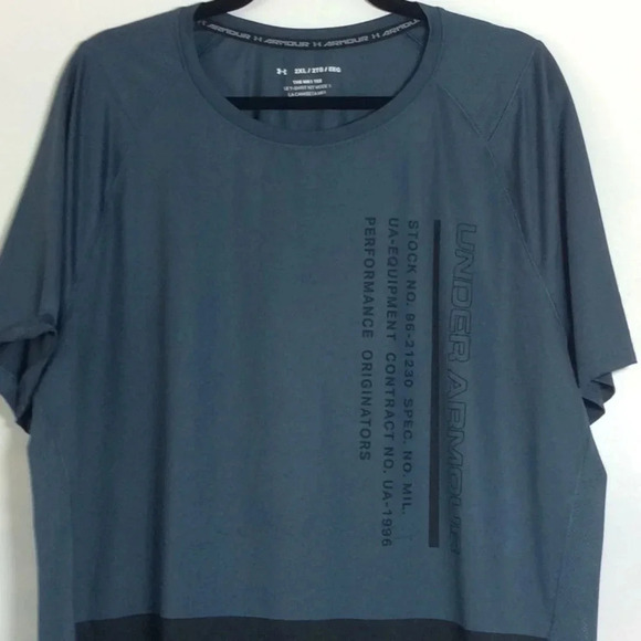 Under Armour Grayish Green & Black Athletics Shirt - Picture 2 of 10